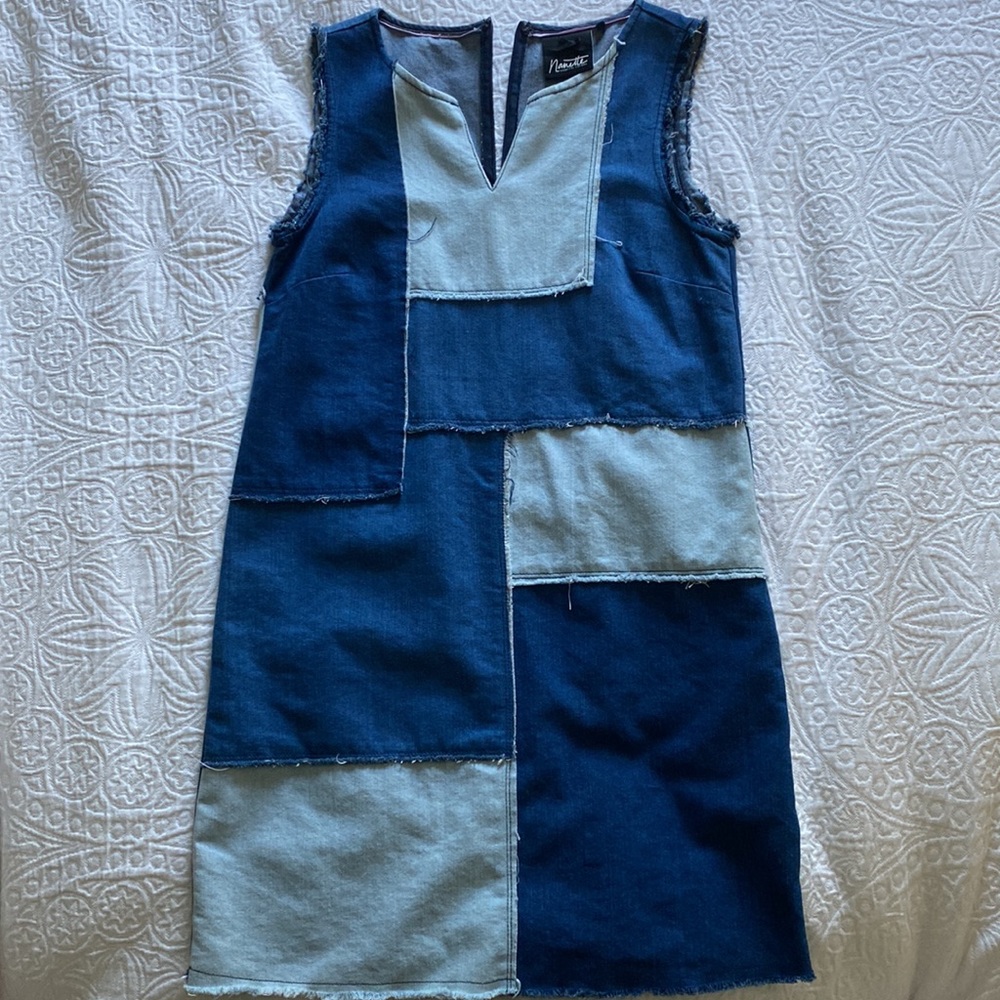 Denim Patch Dress